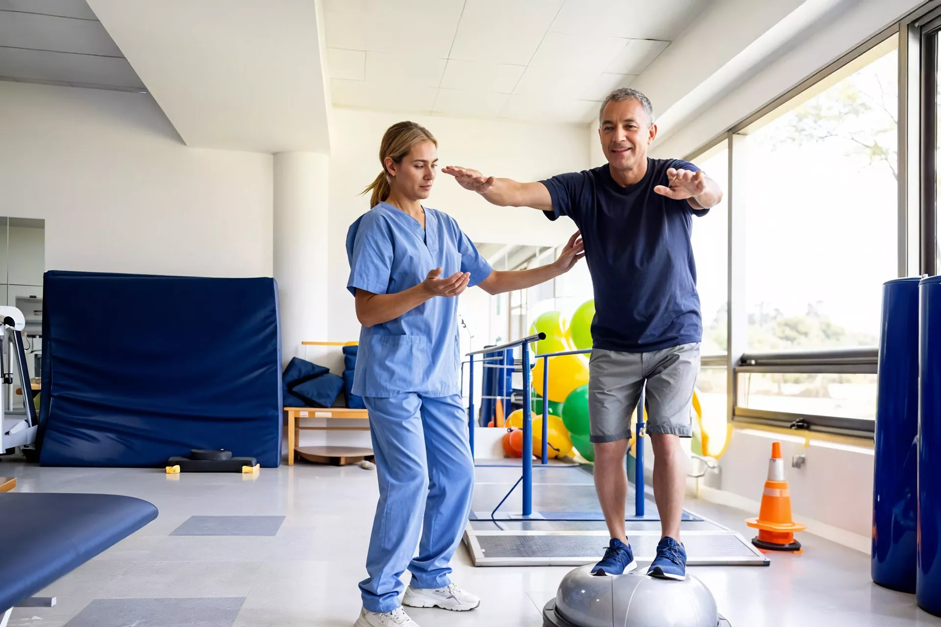 Dr. Isha Buha - Physiotherapist helping patient at home in Surat